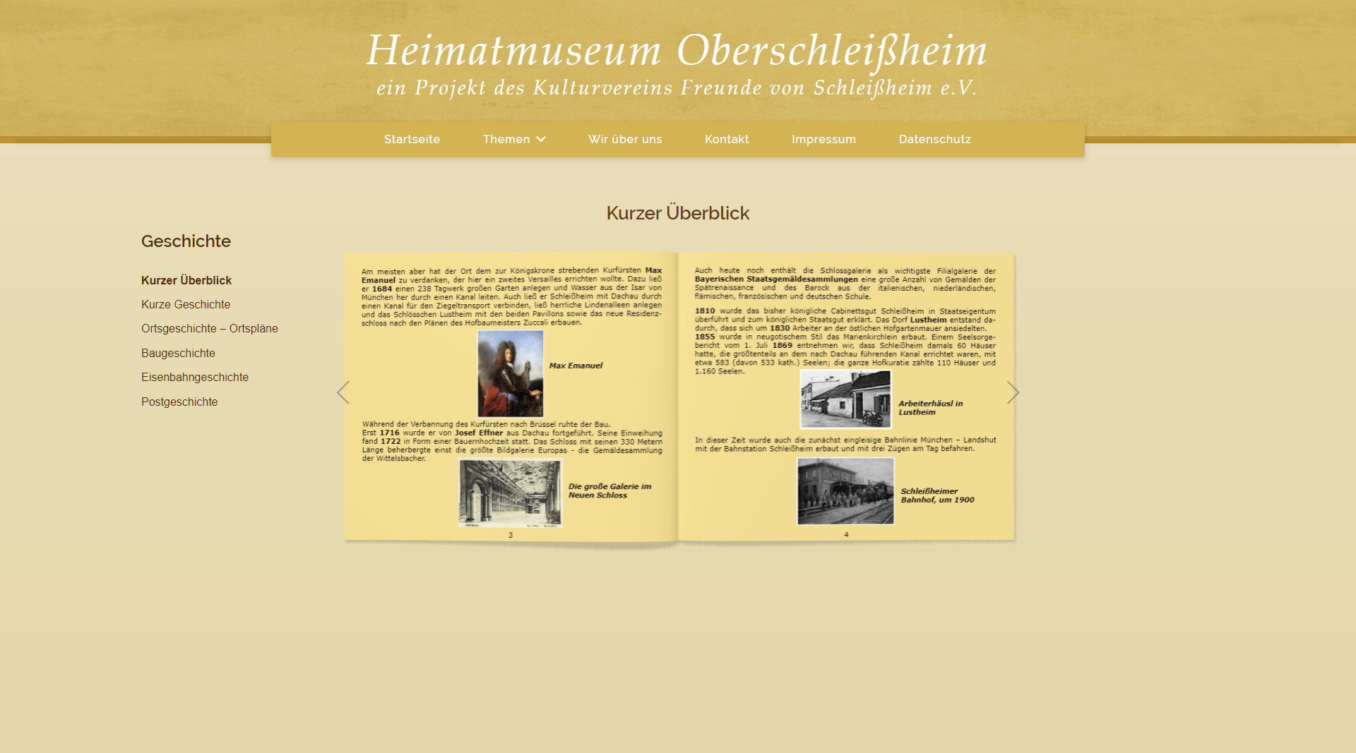 Webseite - Heimatmuseum Oberschleißheim