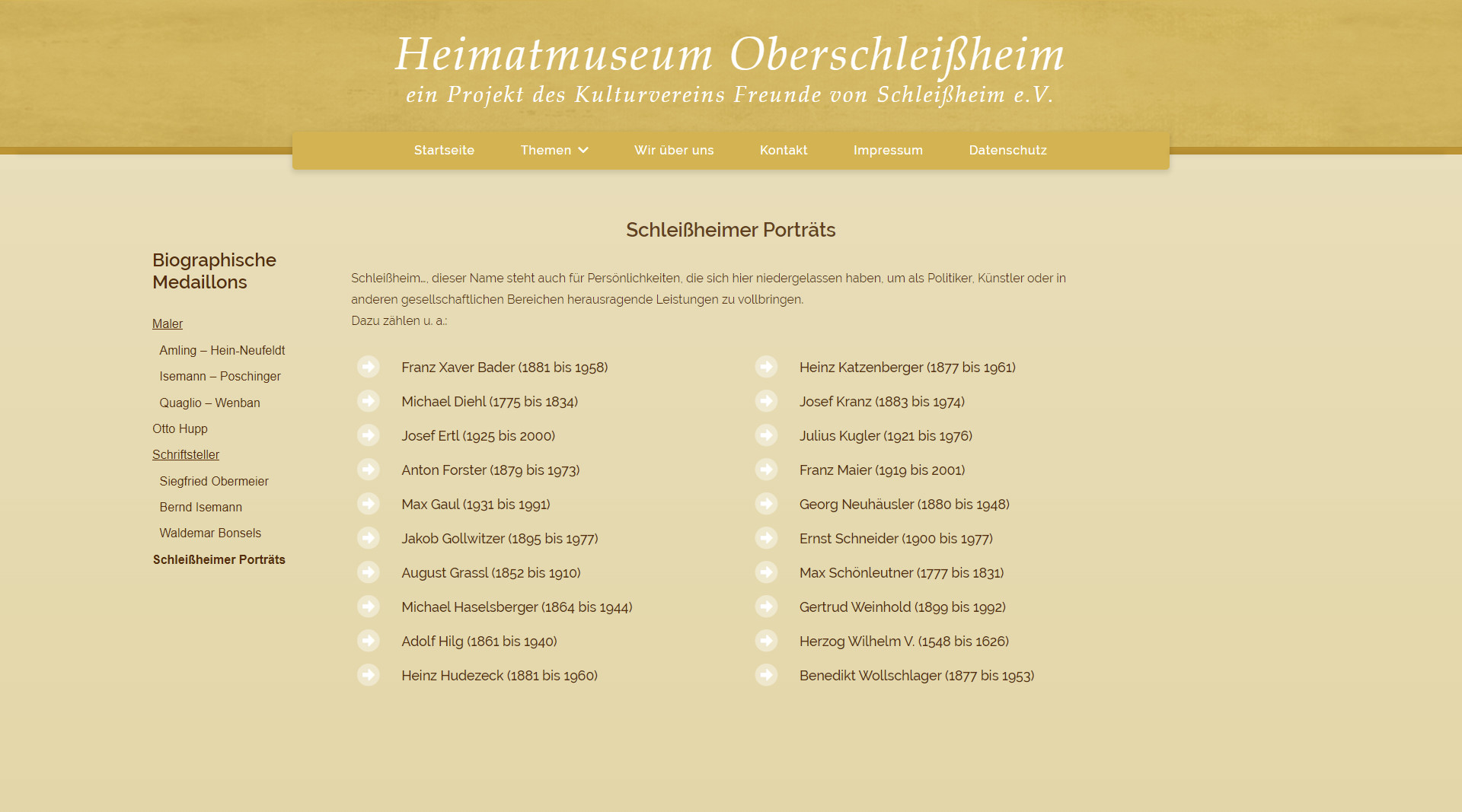 Webseite - Heimatmuseum Oberschleißheim