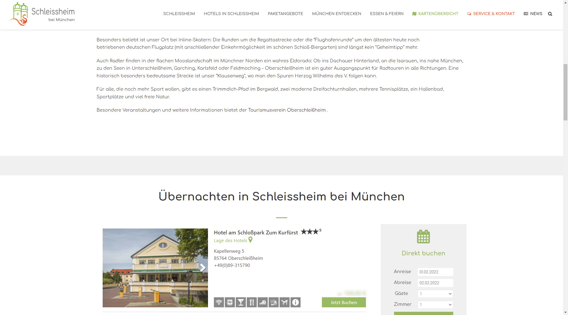 Webseite - Schleissheim bei München