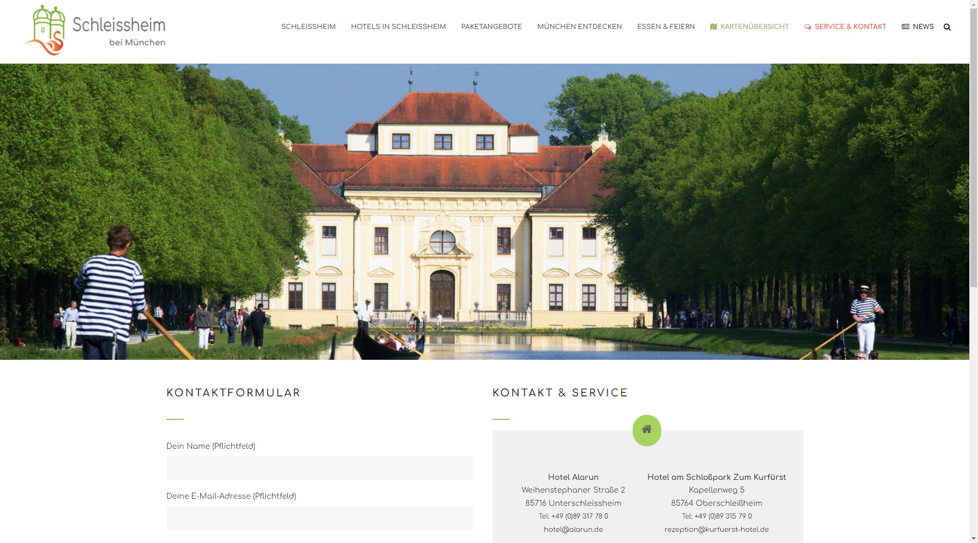 Webseite - Schleissheim bei München