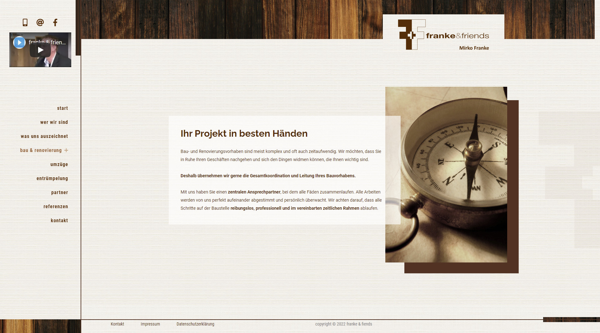 Webseite - franke & friends