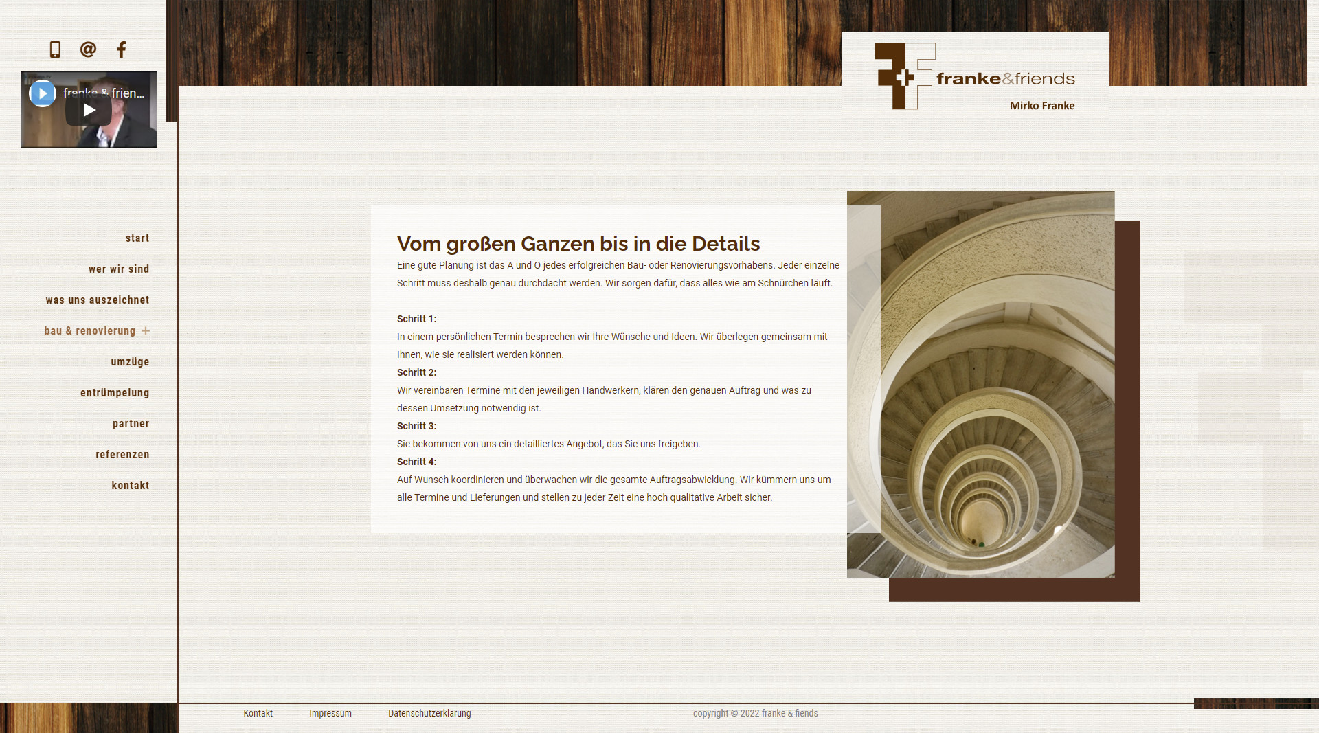 Webseite - franke & friends